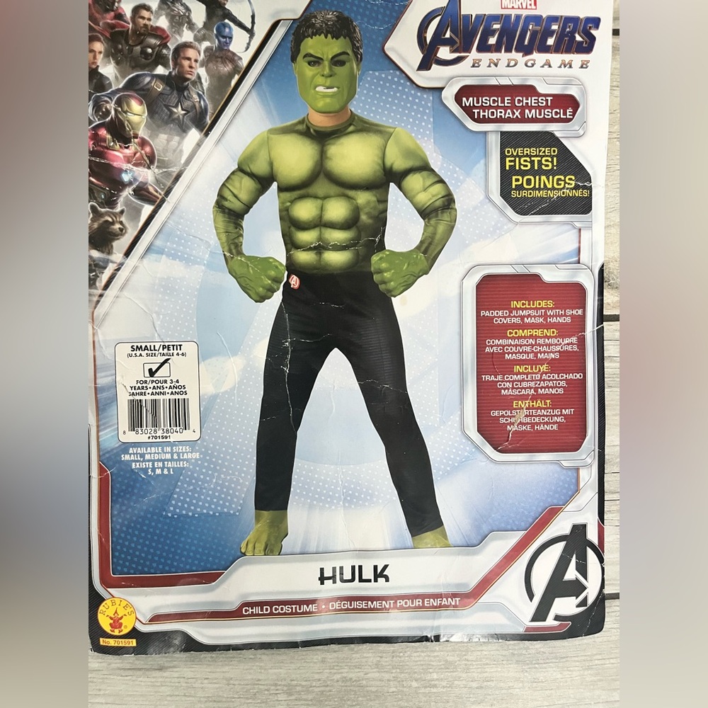 Rubie's Green Hulk Kids Costume with Muscle Chest